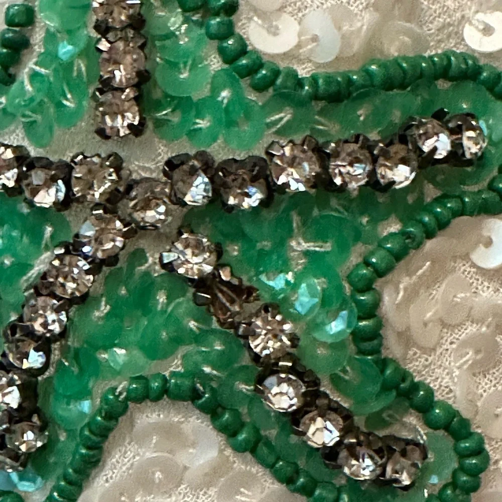 NWT Show Me Your MuMu White Sequin Multi-Color Star Spaghetti Strap Slip Dress - Picture 4 of 16